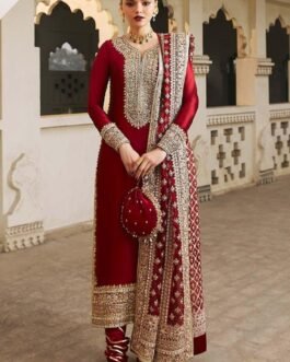 3PC – Embroidered Viscose Suit